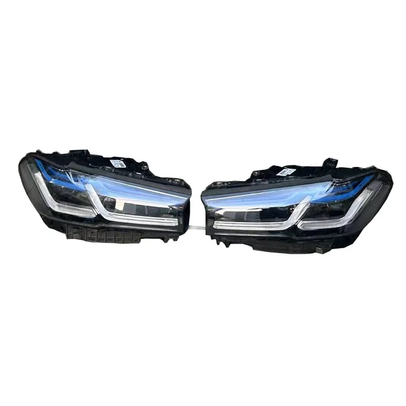 Suitable for 5 series G30 blue eyebrow headlight assembly G38 high-end headlight original dismantling parts
