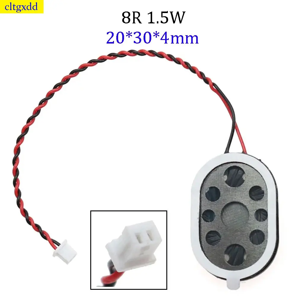 cltgxdd 2piece 8R 1.5W 20*30*4mm Electronic Dog GPS Navigation Speaker 8R 1.5W  With Cable Terminal For Electronic Equipment