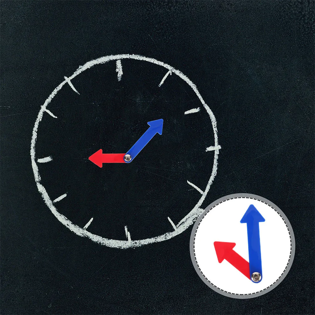 8 個教育用ハンドセットプラスチック回転可能な時間表示時計針子供のための学習ツール Diy クラフト用品