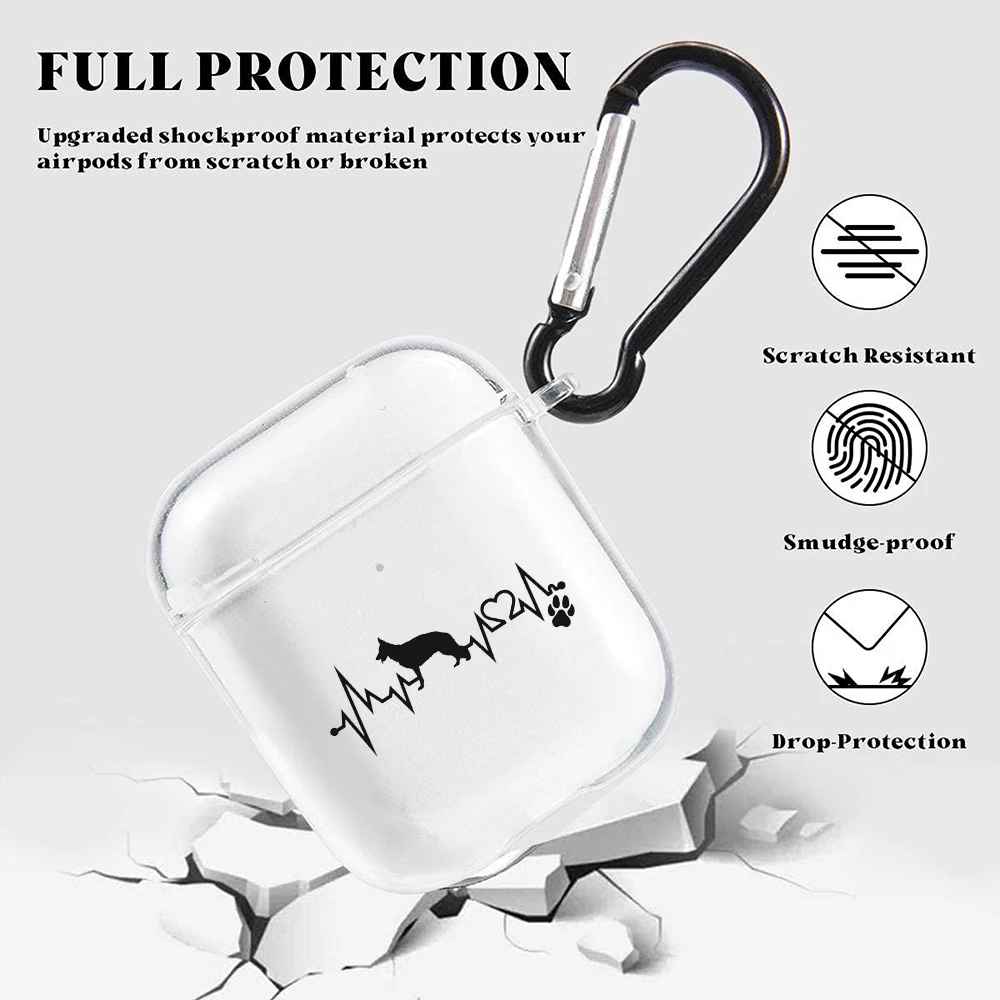 Love My Dog Yorkshire Dachshund  Airpod Cases 3 for 2 1 Pro Gen Air Pods Pro Cover Bulldog Love Pet Earphone Box Coque