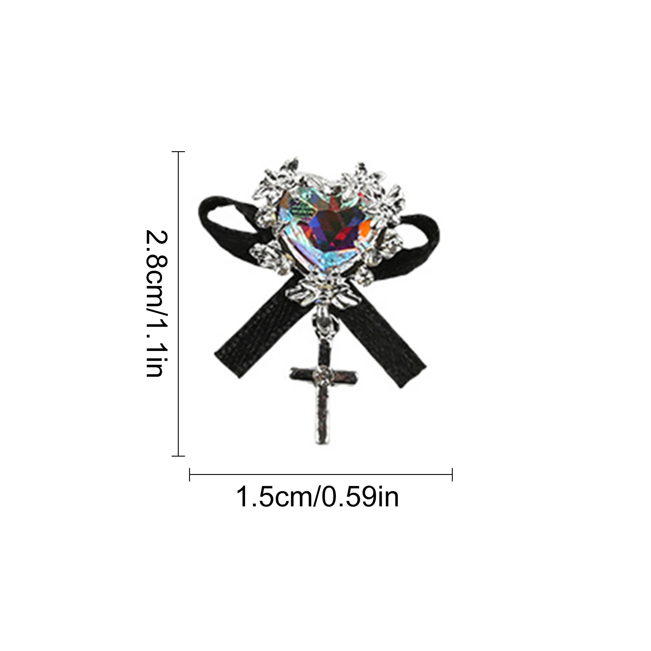 5pcs Y2K 3D Japanese Anime Sanrioed Nail Accessories 28MM Top Nail Art Charm Alloy Metal Bow Rhinestone Crystal Nails Decoration