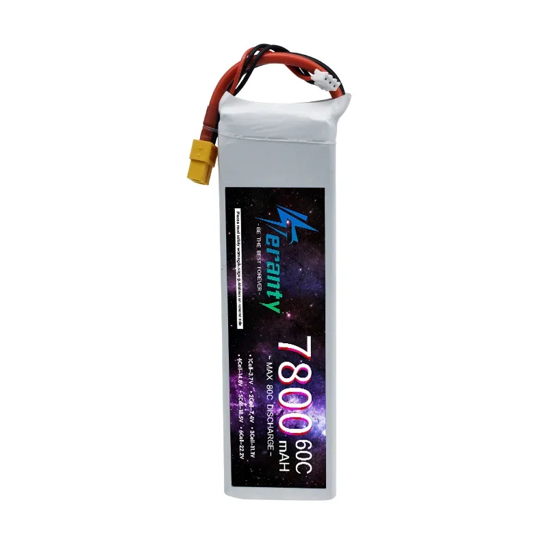 TERANTY 2S Lipo Batterij 7.4V 1500/2200/2700/3000/3300/4200/5200/6000/6800/7800/8800/10400mAh Voor RC Model Speelgoed Vliegtuigen Boot Auto