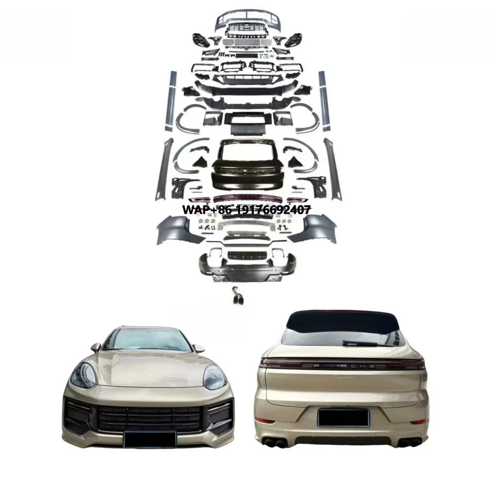 

For Suitable 'Porsche Cayenne 15-17 Models 958.2 Old to New 24 Models SD Front Bumper Assembly 24 Models matrix Headlights