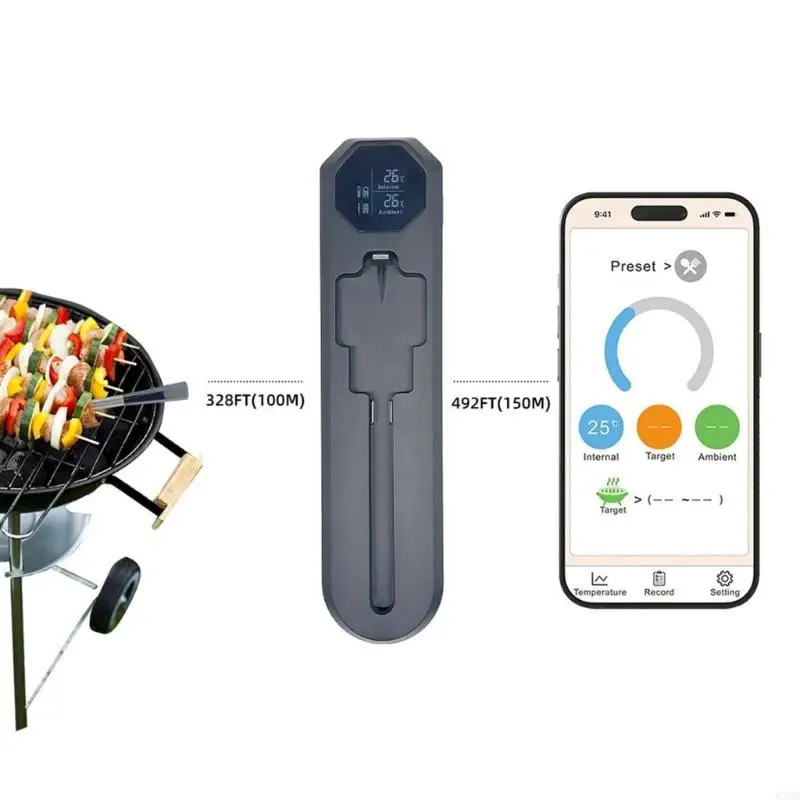 2025 NEW NEW LOEDERY COOKING HORTHORELS Probe Probe for BBQ BBQ في الهواء الطلق والخبز
