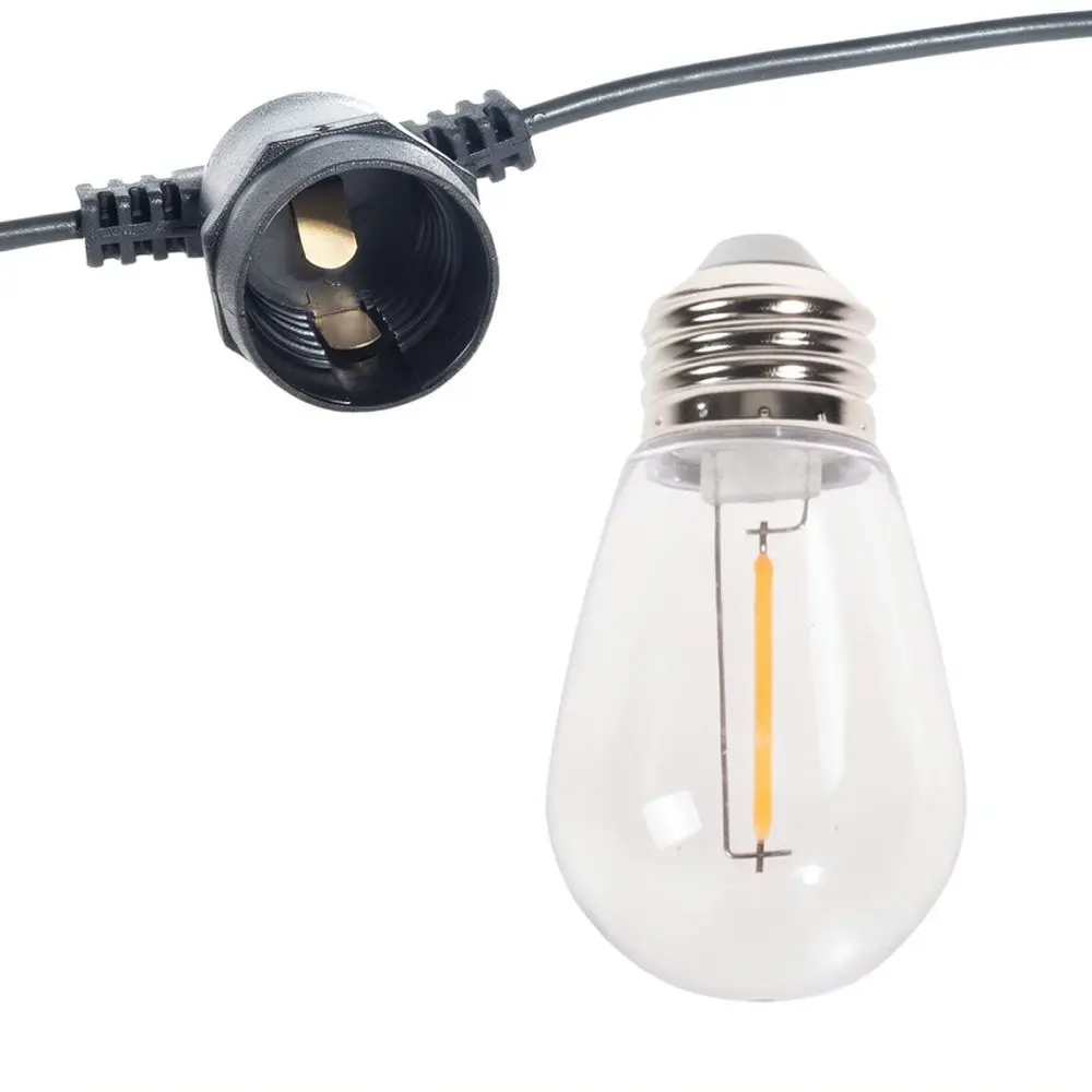 Outdoor Garden Patio String Light Socket E26 E27 Waterproof Hanging Cable For Backyard Landscape Decorative Atmosphere Lamp