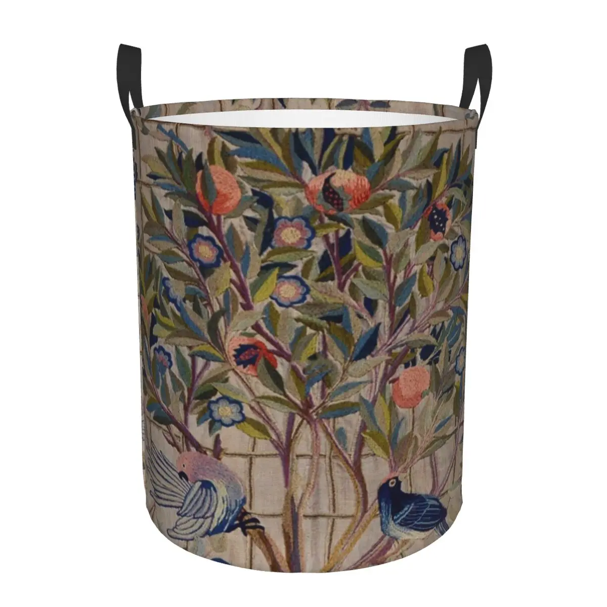 William Morris Kelmscott Trellis Embroidery Foldable Laundry Baskets Dirty Clothes Home Organizer Large Waterproof Bucket Home