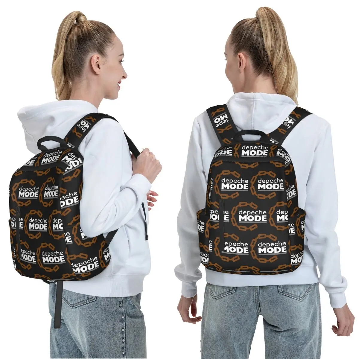 Electronic Rock Depeche Cool Mode Backpack Daypack Large Capacity Boys Girls BookBag School Bag Shoulder Bags for Men Women