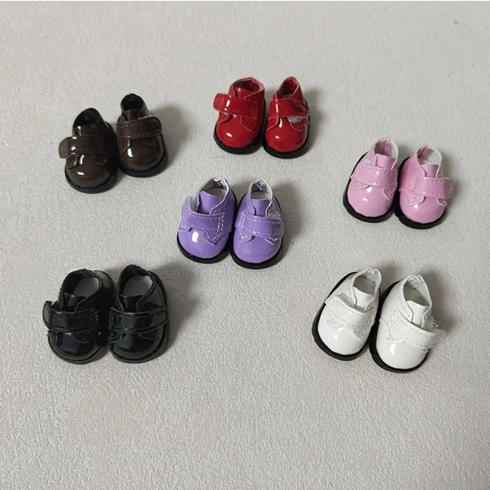 

3.8CM Labubu Shoes Hand-made Casual Wear Multi Colours Doll Leather Shoes for for 15/17cm Doll Outfit Labubu Doll Accessories