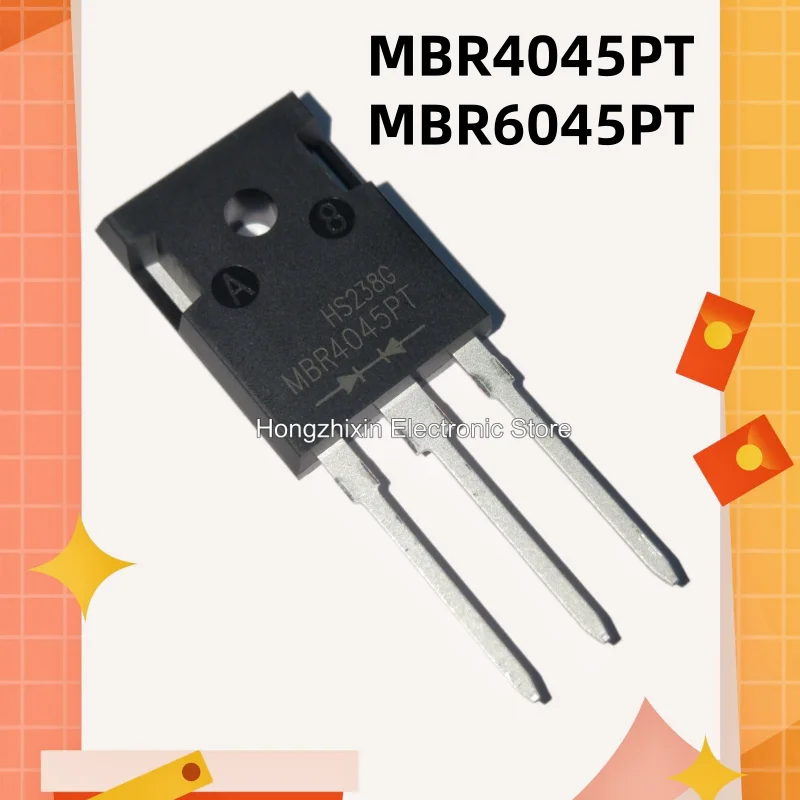 

10 pieces, MBR4045PT,MBR6045PT,TO-247, Schottky diode, 4045PT, 6045PT, MBR4045, MBR6045