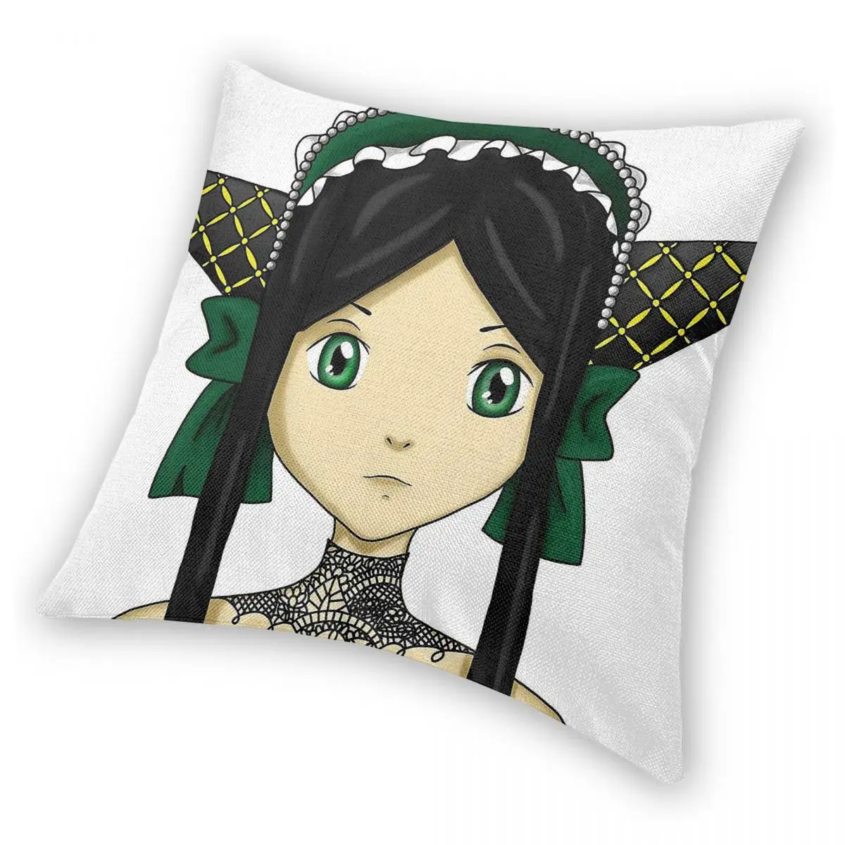 Black Butler Sieglinde Sullivan Square Pillowcase Polyester Linen Velvet Creative Zip Decor Throw Pillow Case Room Cushion 45x45 - view 6
