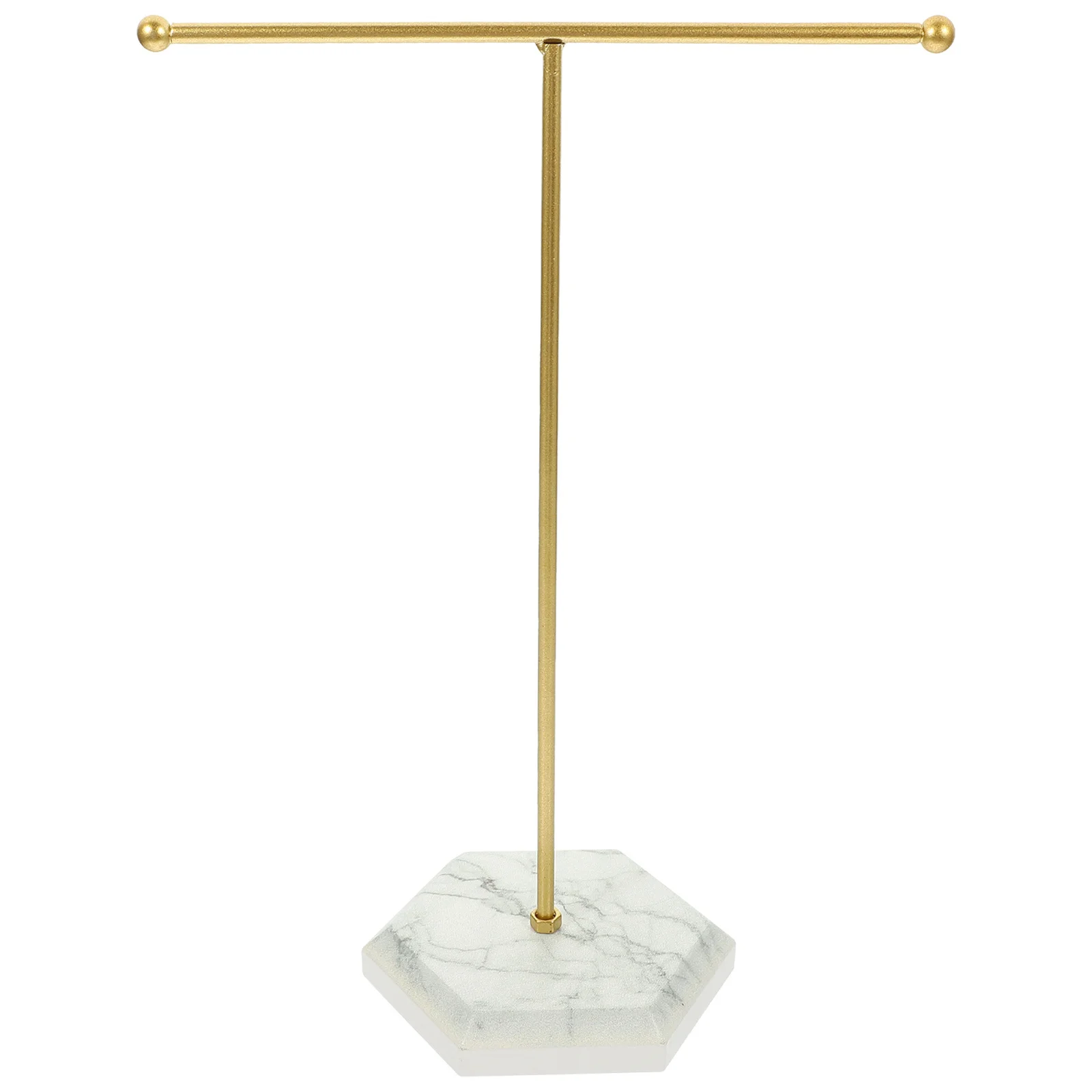 

T Shaped Earring Holder Elegant Jewelry Display Rack Fine Craftsmanship Metal Resin Material for Earring Necklace Bracelet