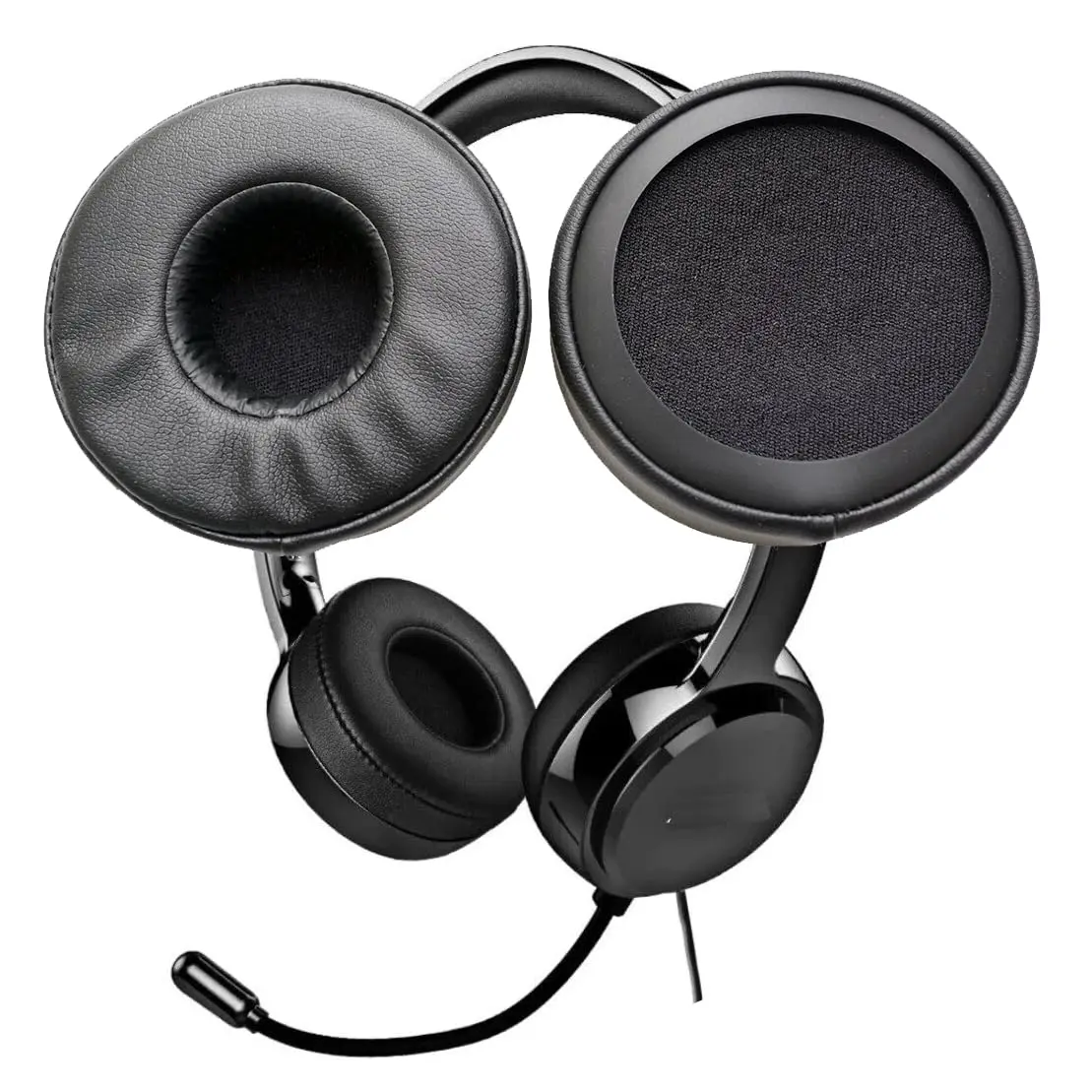 استبدال وسادات الأذن رغوة ، إصلاح أجزاء ل mp3 071 ، سماعة الرأس usb ، 2 قطعة