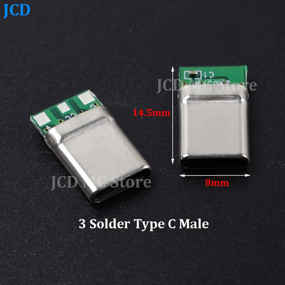 1/3/5 Set For Type C Laptop Adaptator Type-C 3 Solder Joint CC Pin CTOC5 With Capacitor Notebook Adapter PD Three Wire Charging