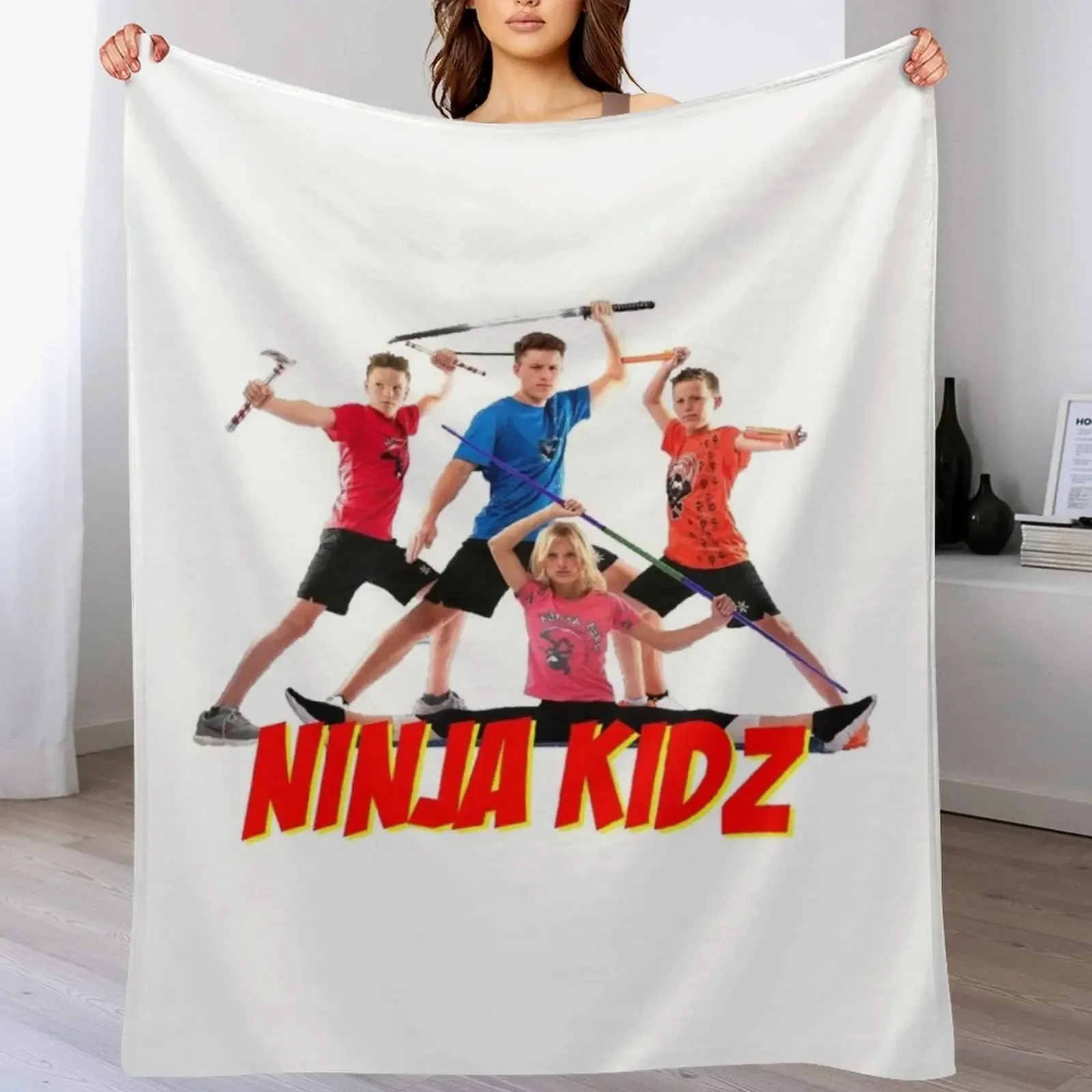 Ninja Kidz Merch para niños, manta de tiro de fiesta, mantas cálidas de invierno para bebé