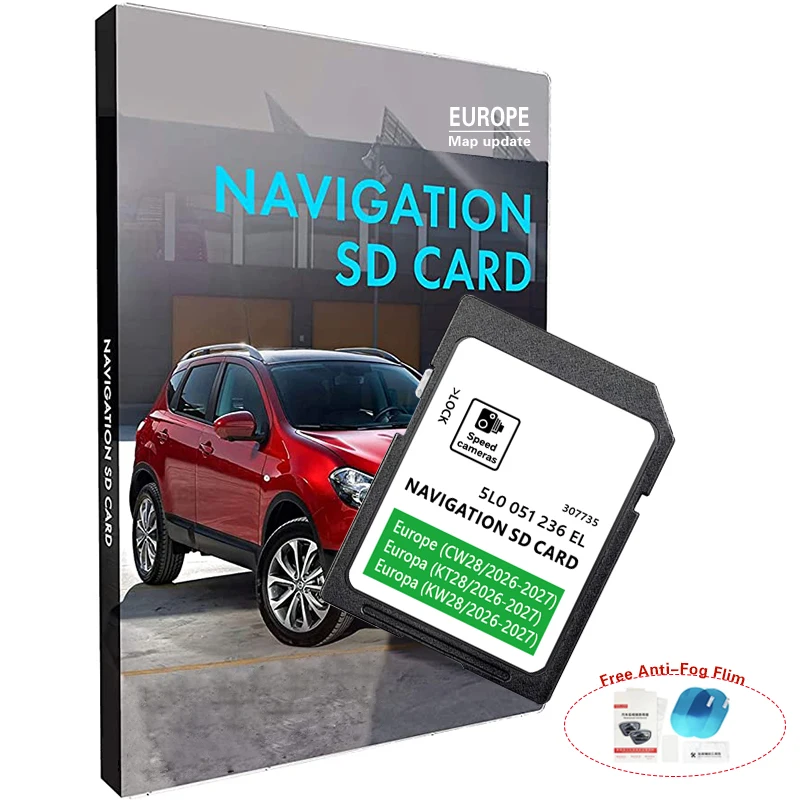 

Карта обновления MIB2 Европа 2026-2027 на SD-карте 32 ГБ для GPS-навигации 5L0051236EL для автомобилей Skoda Octavia, Superb, Fabia, Rapid