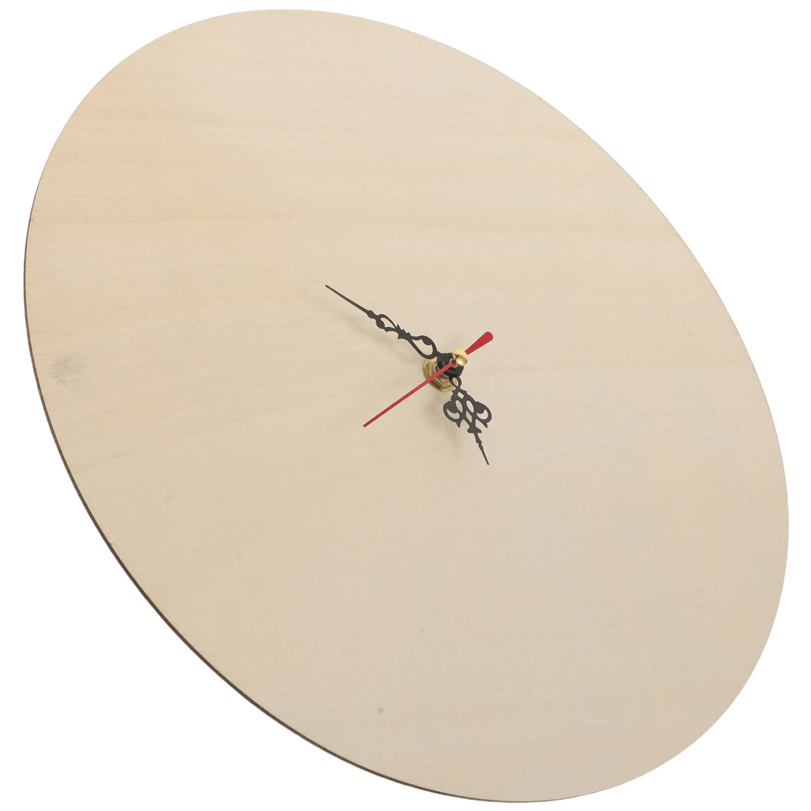 Unfinished Wooden Clock Face Round Dial Blank Painting Board 12 DIY Craft Clock Building Supplies for Home Office Wall Decor