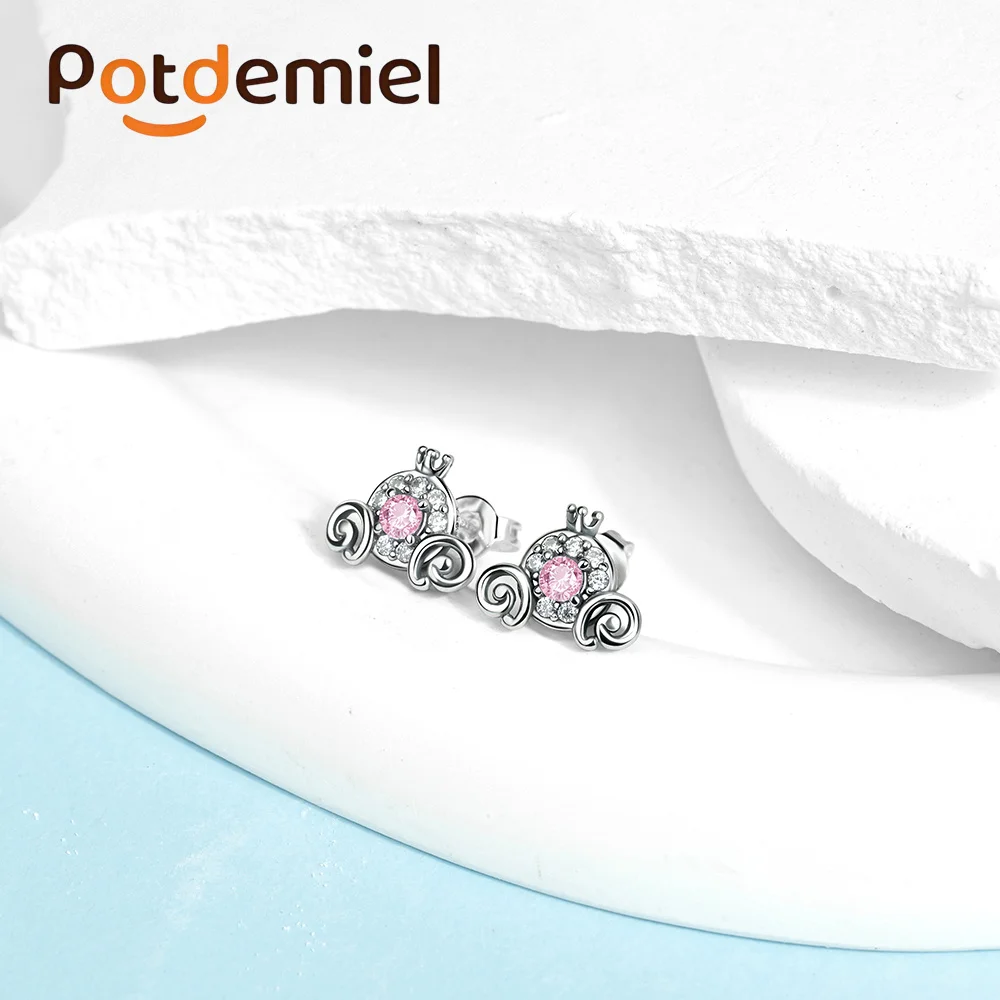 Potdemiel Disney 925 Silver Minnie, Mickey, Tinker Bell And Maleficent Pendant Bead Necklace Bracelet Diy Birthday Gift view 2