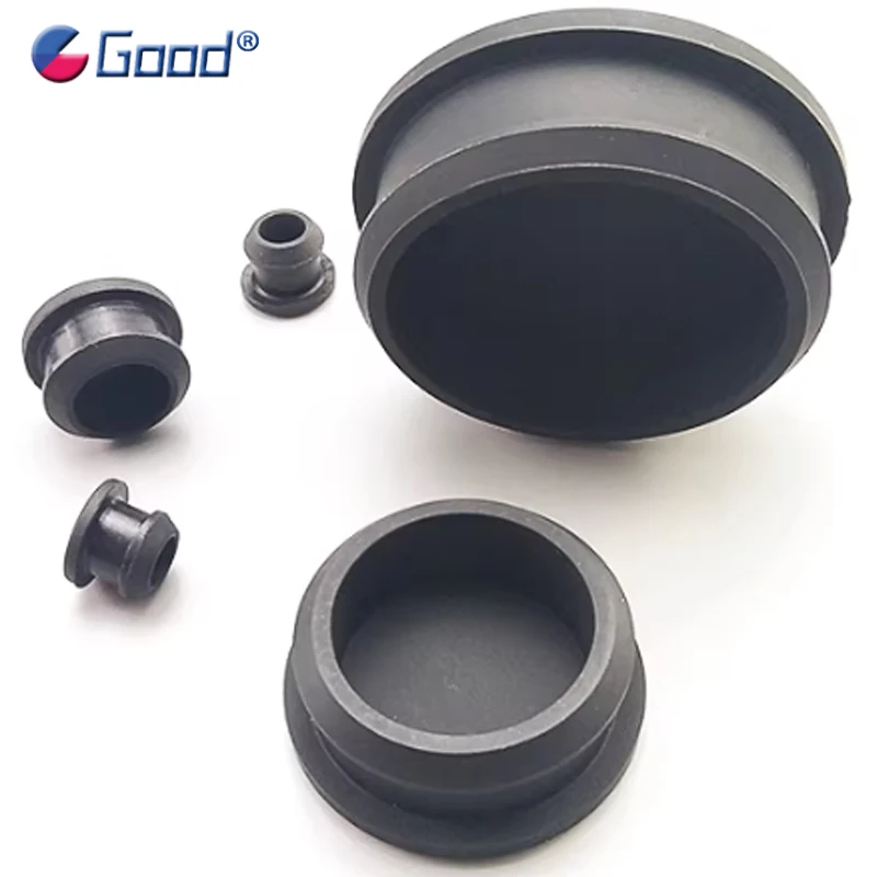 

Заглушки для отверстий из черной силиконовой резины, диаметр 2,5–50,6 мм, круглые, пластиковые, пылезащитные, герметичные, для труб