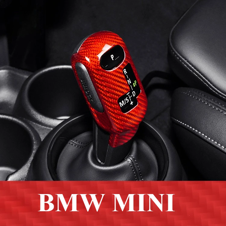 

Для BMW MINI F60: накладка на ручку КПП из настоящего карбона, стильная, высококачественная, аксессуар для интерьера автомобиля.