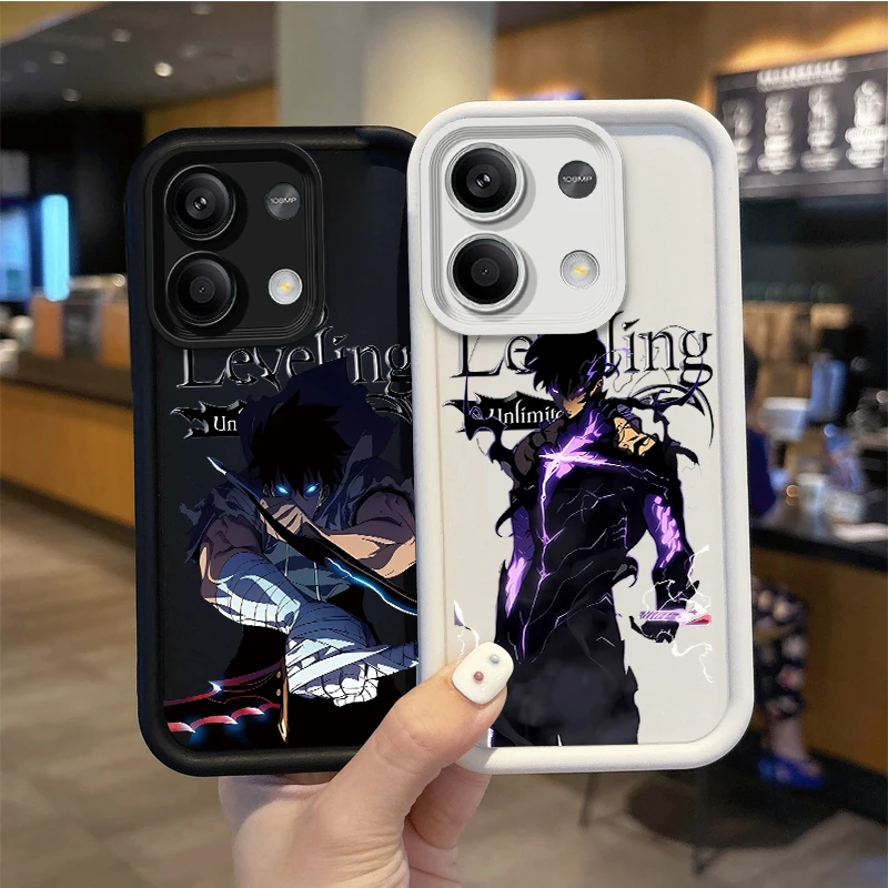 Anime S-Solo Levelings TPU 전화 케이스 Redmi Note 13 12 Pro Plus 5G Note 13 12 11 10 9 Pro 12C 10C 9C A2 A1 충격 방지 커버