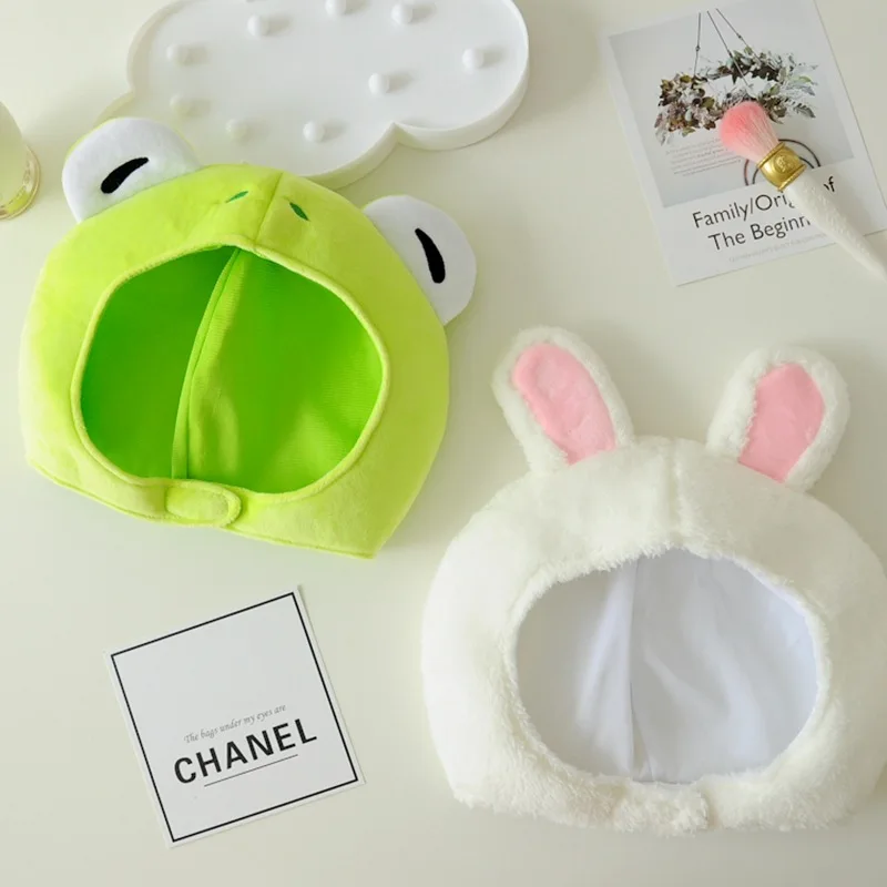 

1Pcs Green Headgear Cap Funny Big Frog Eyes Cartoon Plush Hat Toy Cosplay Costume Bunny Ears Cute Casual Cap