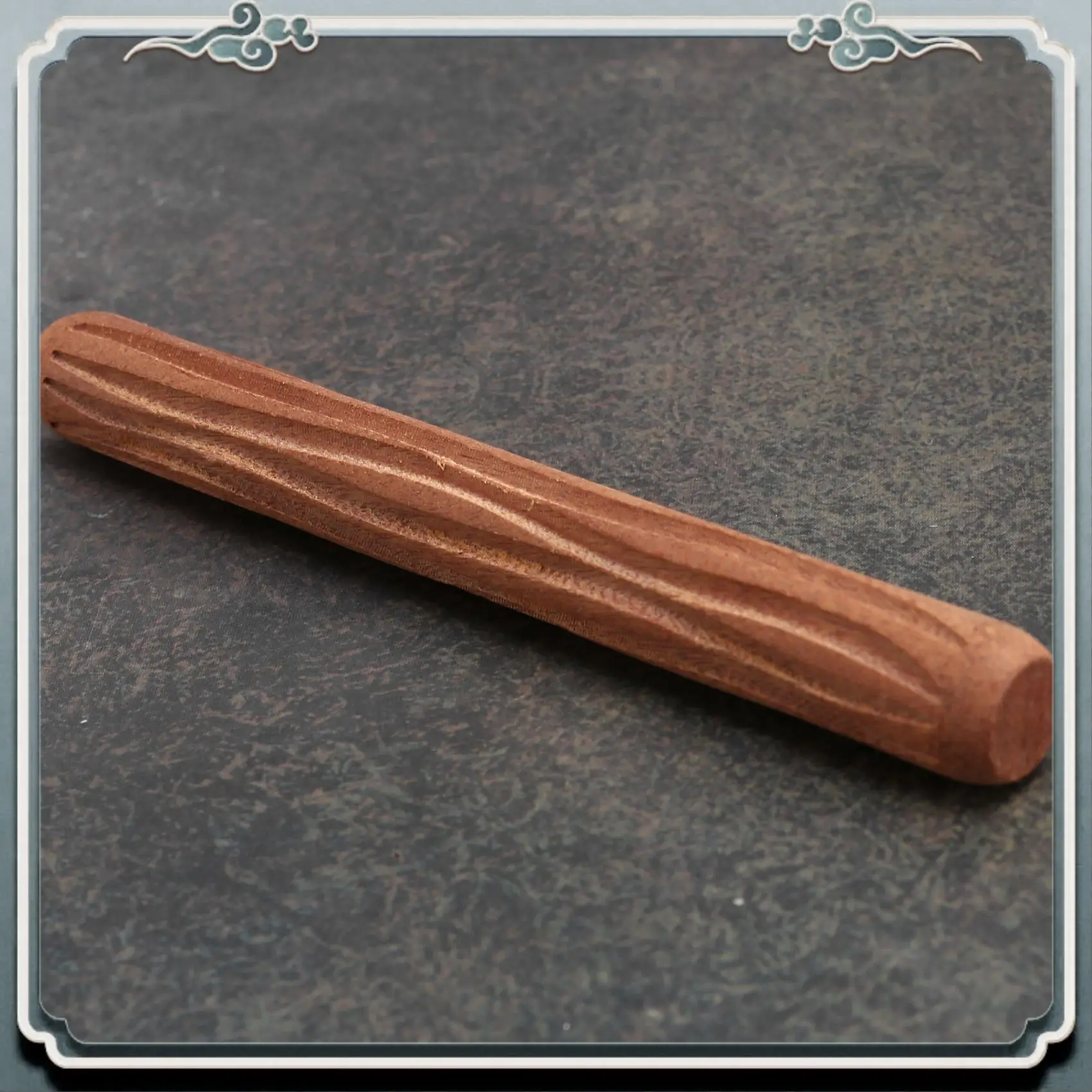 Durable 2Pcs Clay Modeling Pattern Rollers, Cobblestone Wood Grain Pattern Clay Rolling Pin Textured Hand Roller Pottery Tools