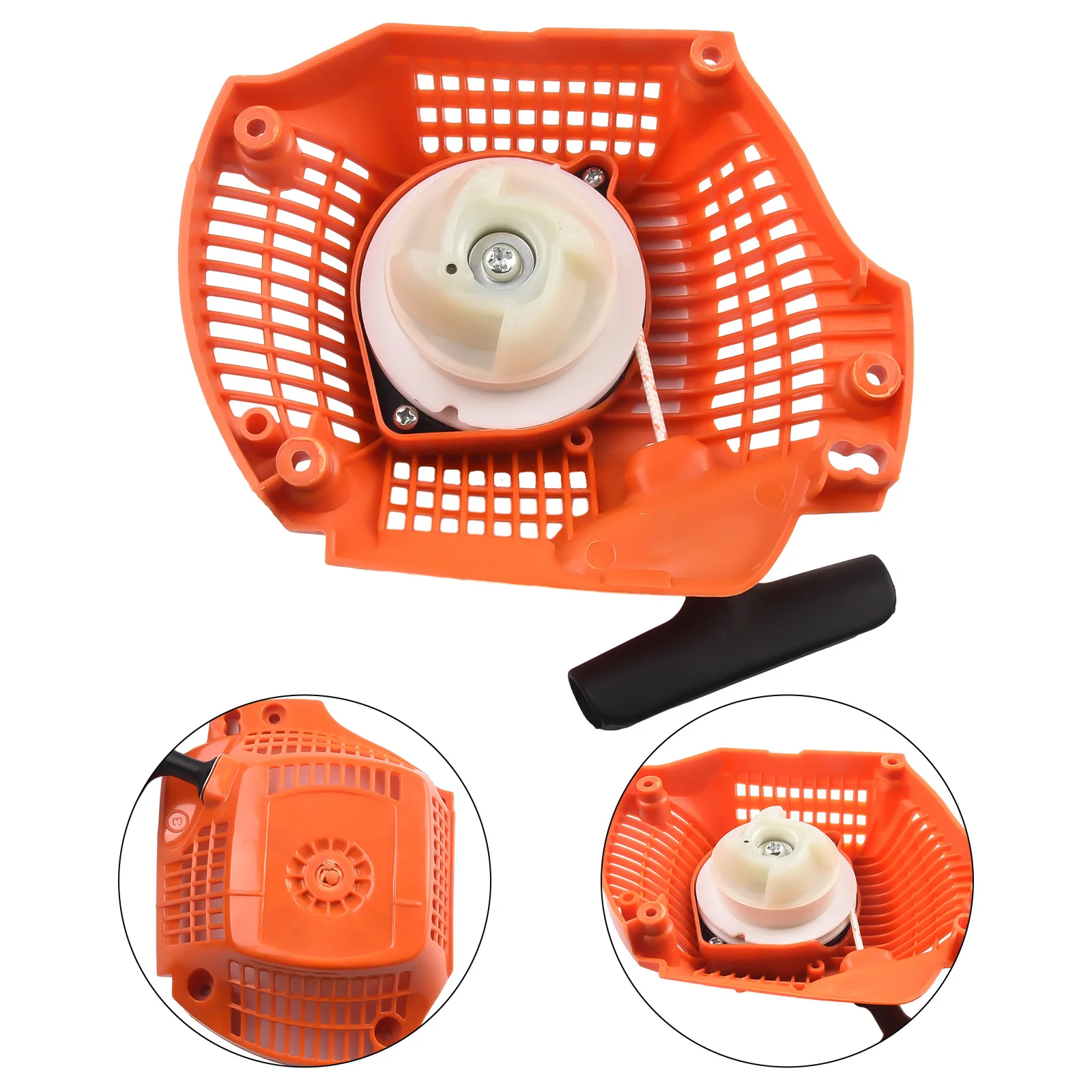 

Hand Pull Recoil Pull Starter Outdoor Replacement 435 440 135 140 Assembly Chainsaw Engine Logging Accessories