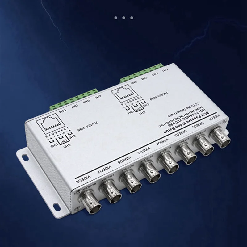 A45U 2X Passive Video Balun For TVI CVI AHD Cameras CCTV Via Twisted Pairs UTP Video Balun 8CH Transceiver BNC To UTP RJ45