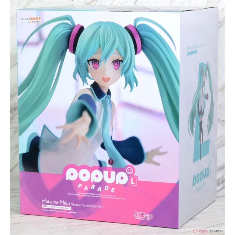 GSC Original Virtual Singer Anime Figure Hatsune Miku Because You Are Here Ver.l Action Figure Toys for Kids Gift Model Dolls