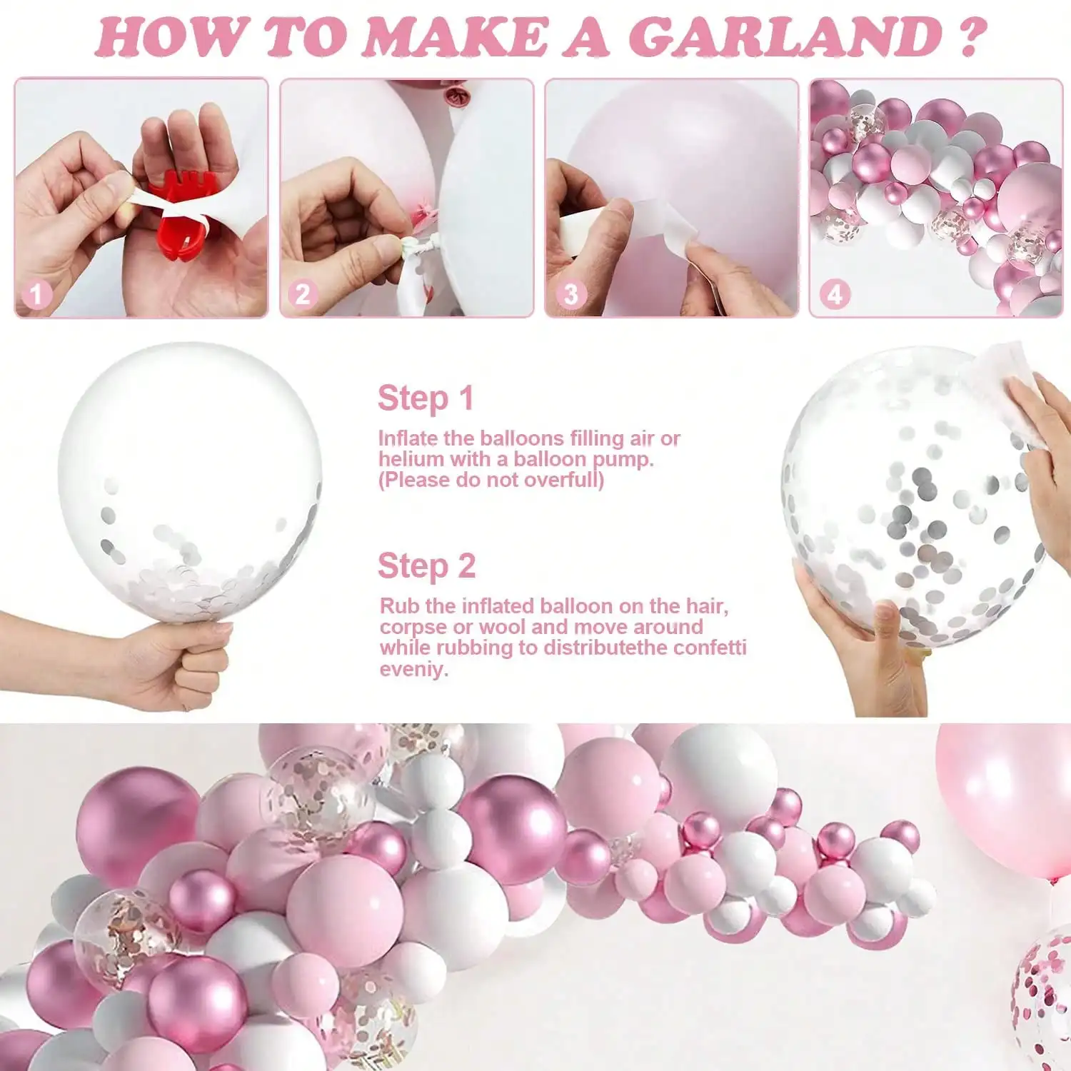 100+ розовый набор арки из воздушных шаров, розовое золото, голографический хромированный набор гирлянд из воздушных шаров, подходит для свадьбы, дня рождения, праздника, вечеринки