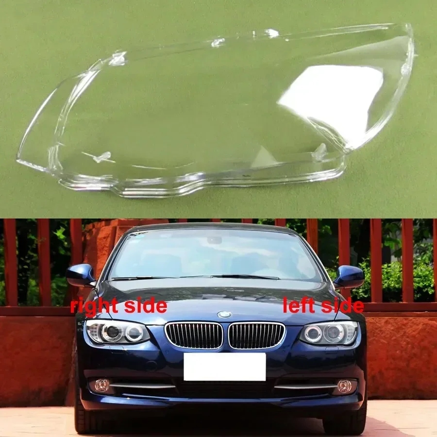 For BMW M3 E92 E93 2010 2011 2012 2013 Two-door Coupe Headlight Lens Cover Transparent Lampshade Headlamp Shell Plexiglass