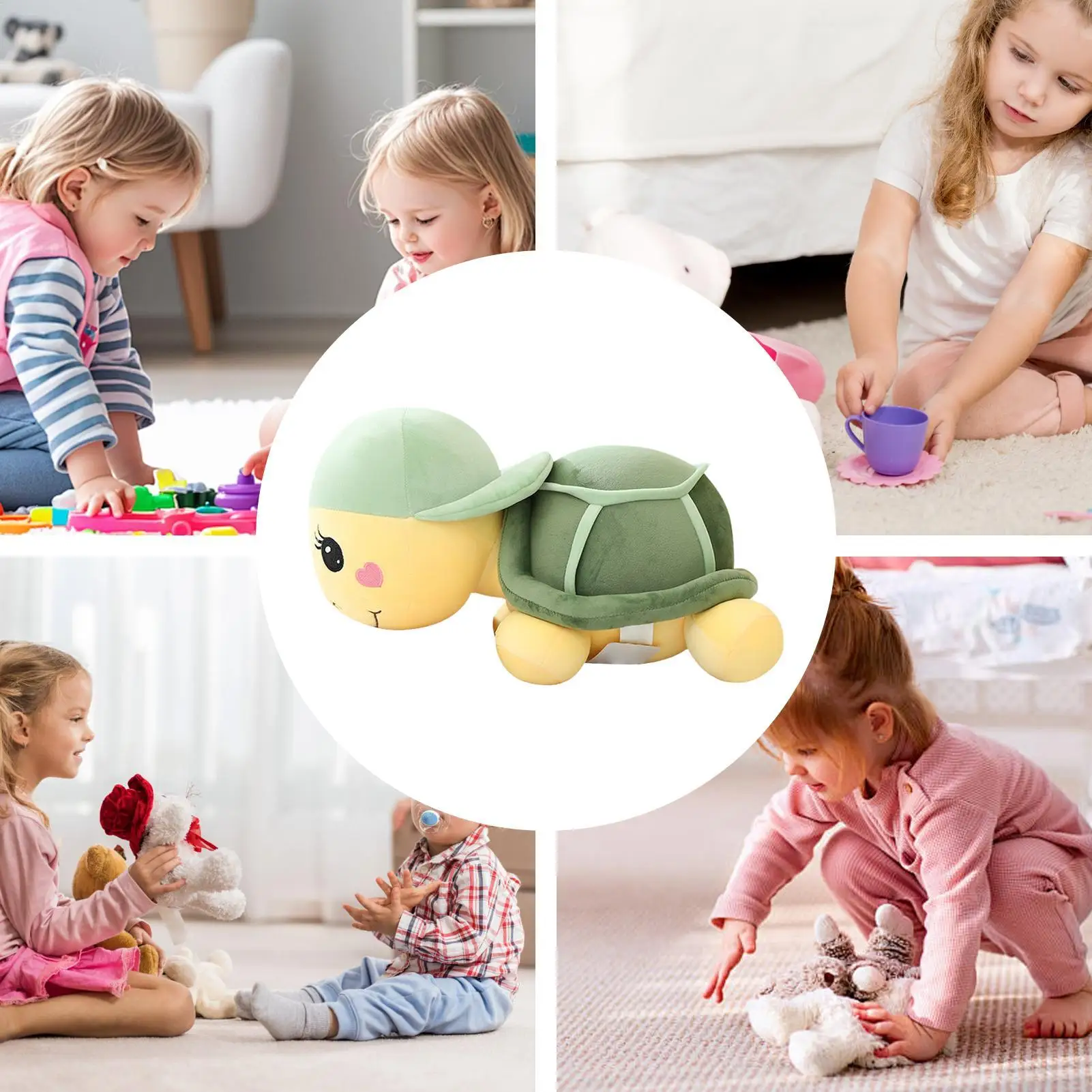Tartaruga marinha de pelúcia, tartarugas de pelúcia com chapéu, boneca fofa amigável à pele, companheiro de viagem para chá de bebê, tema de praia