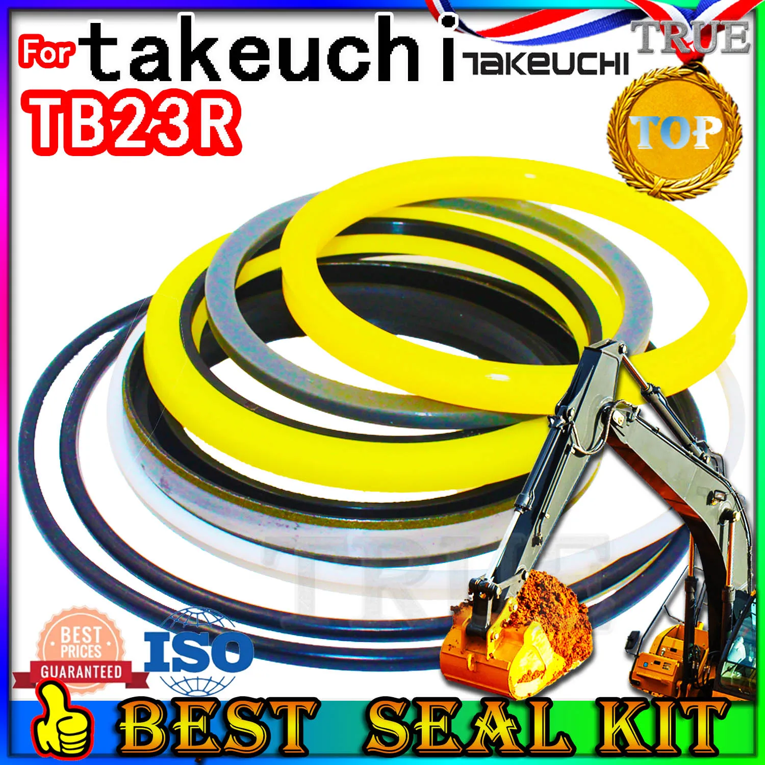 

For TAKEUCHI TB23R Oil Seal Repair Kit Boom Arm Bucket Excavator Hydraulic Cylinder gearbox Mojing Fluoro rubber Main wholesale