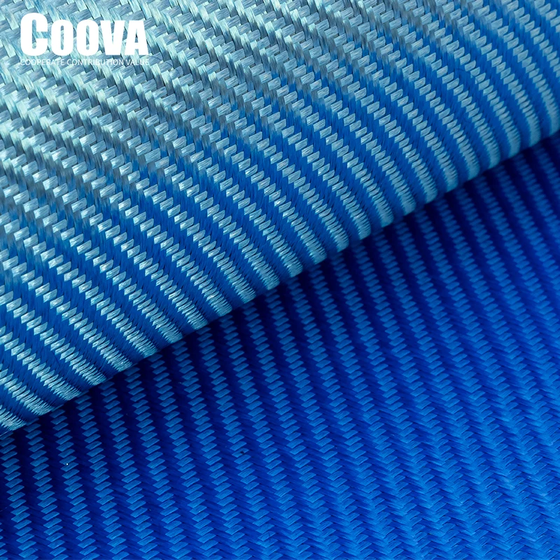 F246 COOVA 3K Electroplated Fiberglass Fiber Cloth  Twill Fibra Blue Glass Glassfiber Fabric Jacquard Lotes Use For DIY