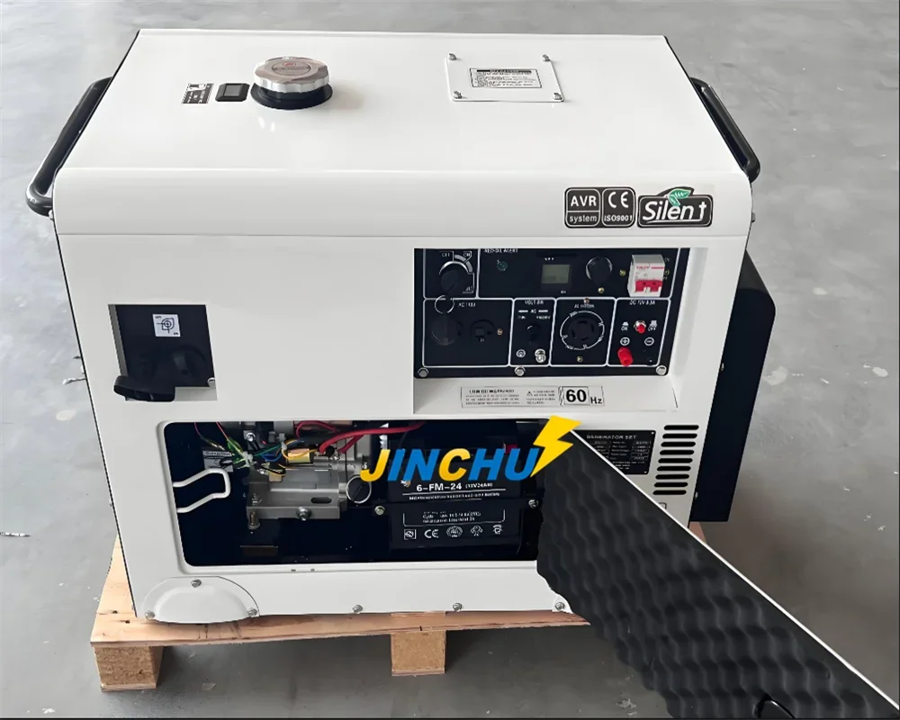 JC Brand Natural Gas Biogas Syngas Propane LPG Gas-oline Silent 10KW 12KW 1/3 Phase Portable Generator Set