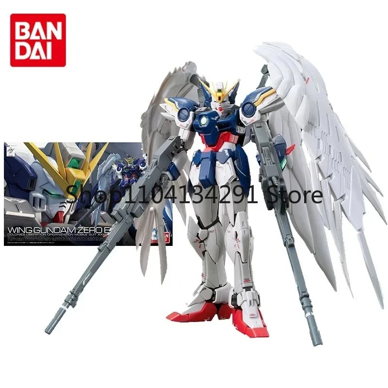 ของแท้ แบรนด์ใหม่ มีสินค้าในสต็อก แบนได ของแท้ RG 17 วิง ซีโร่ แองเจิล วิง ซีโร่ กันดั้ม รุ่น EW พร้อมขนหลุด