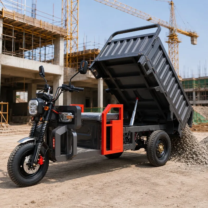 Cargo Electric Tricycle 500 1000 KG Load 1500W Powerful Motor Customized Reinforced Frame Warehouse Goods Carrying