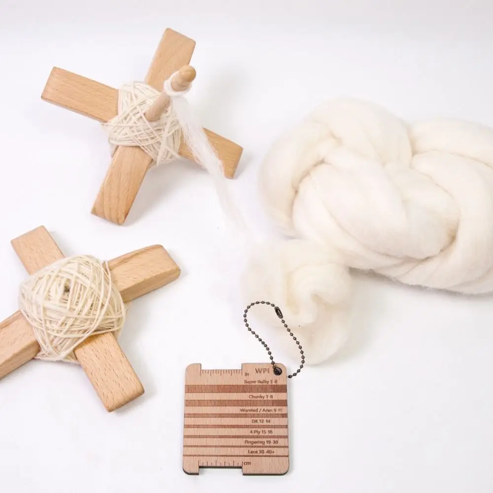 Handmade Wooden Turkish Spindle Storage Tools Detachable Cross-Shaped Beech Wood Turkish Spindle Kit Multifunction - Image 5