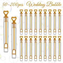 Wedding Bubble Wands Empty Love Heart Bubble Tube Bubble Soap Bottle Wedding Gifts Baby Shower Birthday Party Favors for Guests
