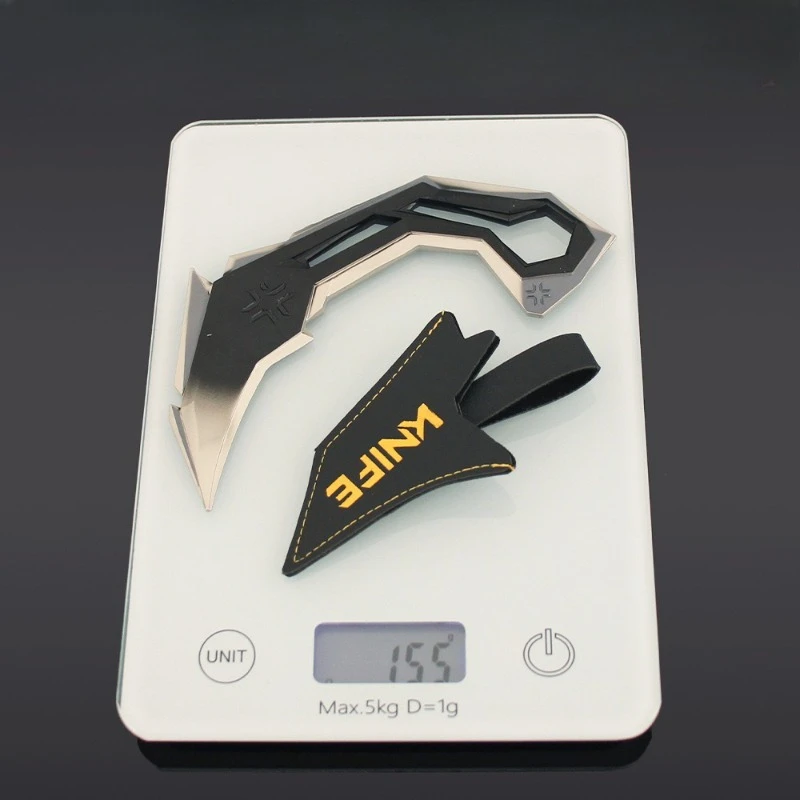 16cm/6.29in valorant luminoso vct garra faca jogo brinquedo periférico espada armas modelo faca de comando tático meninos presentes ornamentos