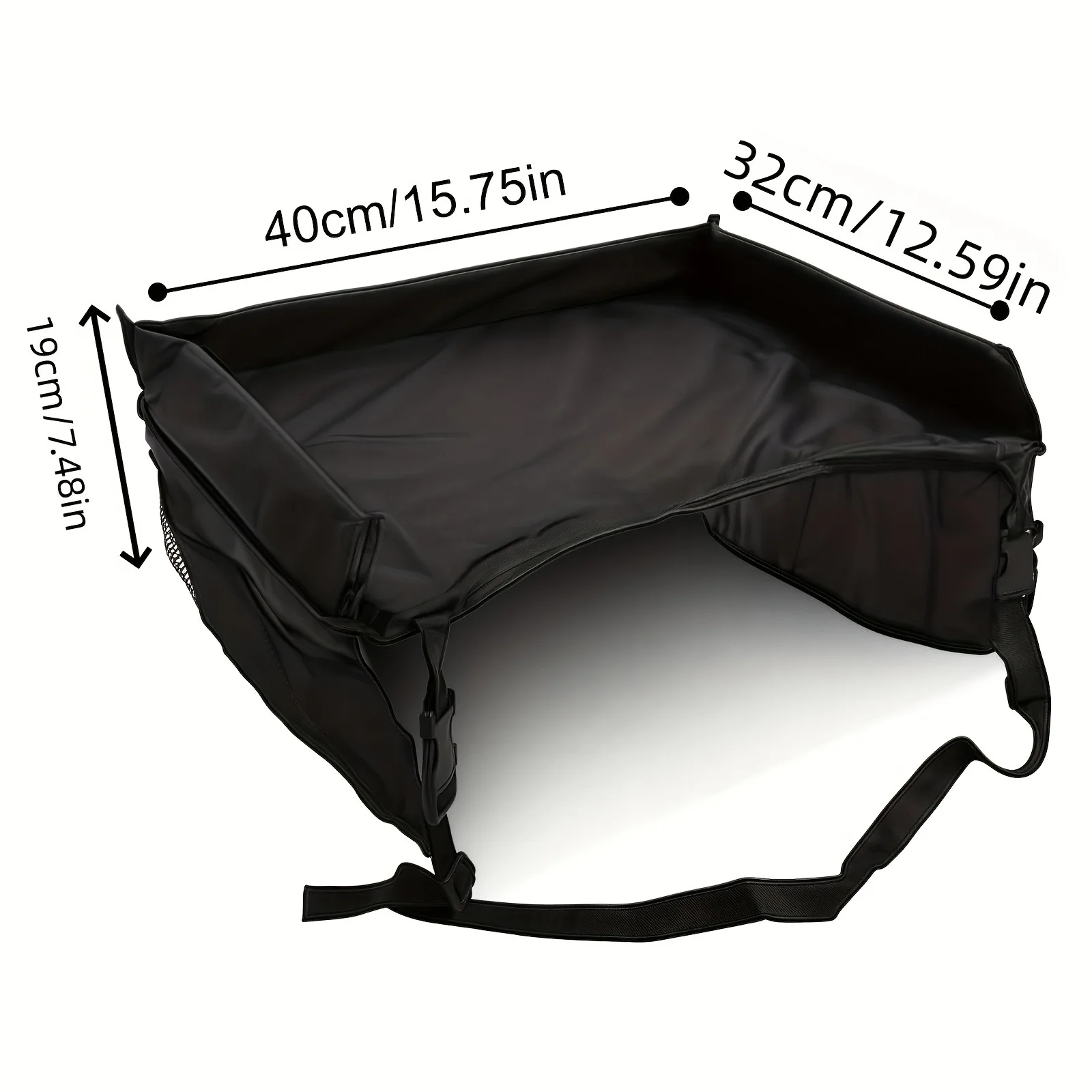 Car Baby Stroller Tray, Kids Travel Tray, Large Size Foldable, Fits Fruits Snacks Books Toys, Multi-Purpose view 5