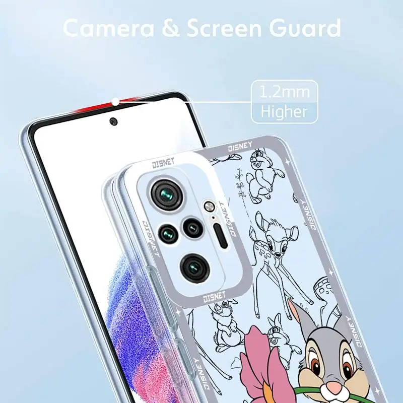 Disney Animated Movies Bambi phone cases for Xiaomi Redmi Note 13 12S 11 Pro 13C X3NFC 11S 10 12ProPlus 9 9s Clear fundas cover