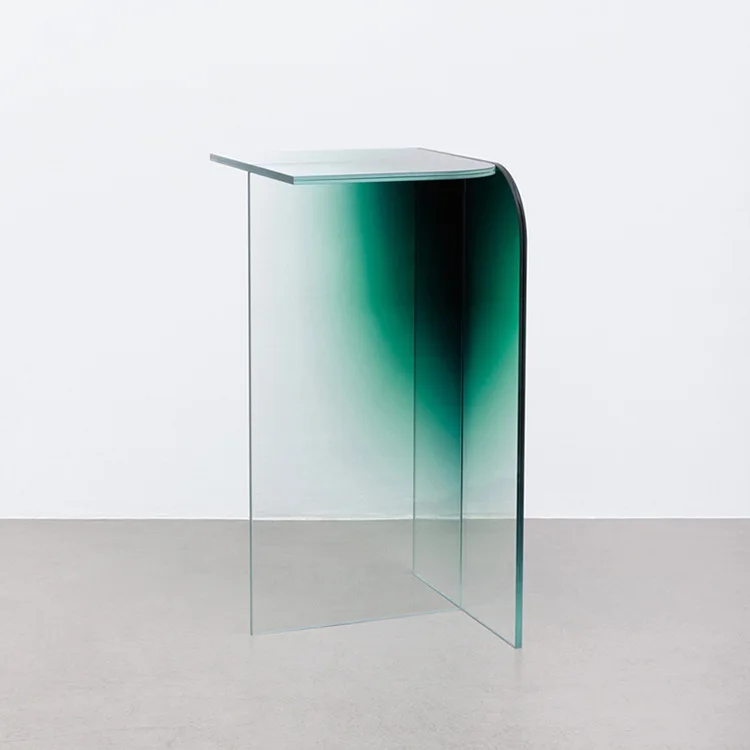 Gradually change color transparent furniture designer tea table tea table
