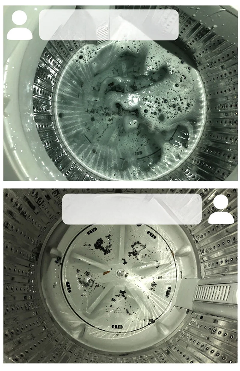 Washing Machine Cleaner Descaler Deep Cleaning Tablets for Washing Machines Safe Deodorizer Cleans Inside Drum Laundry Tub Seal