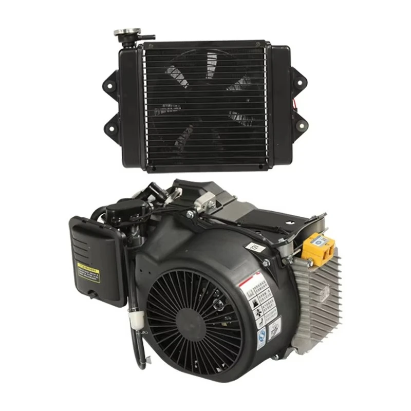 Water-cooled Range Extender 48v DC 48V 60V 72V Hybrid Power Generator for Electric Motorcycles, Boats, Golf Carts