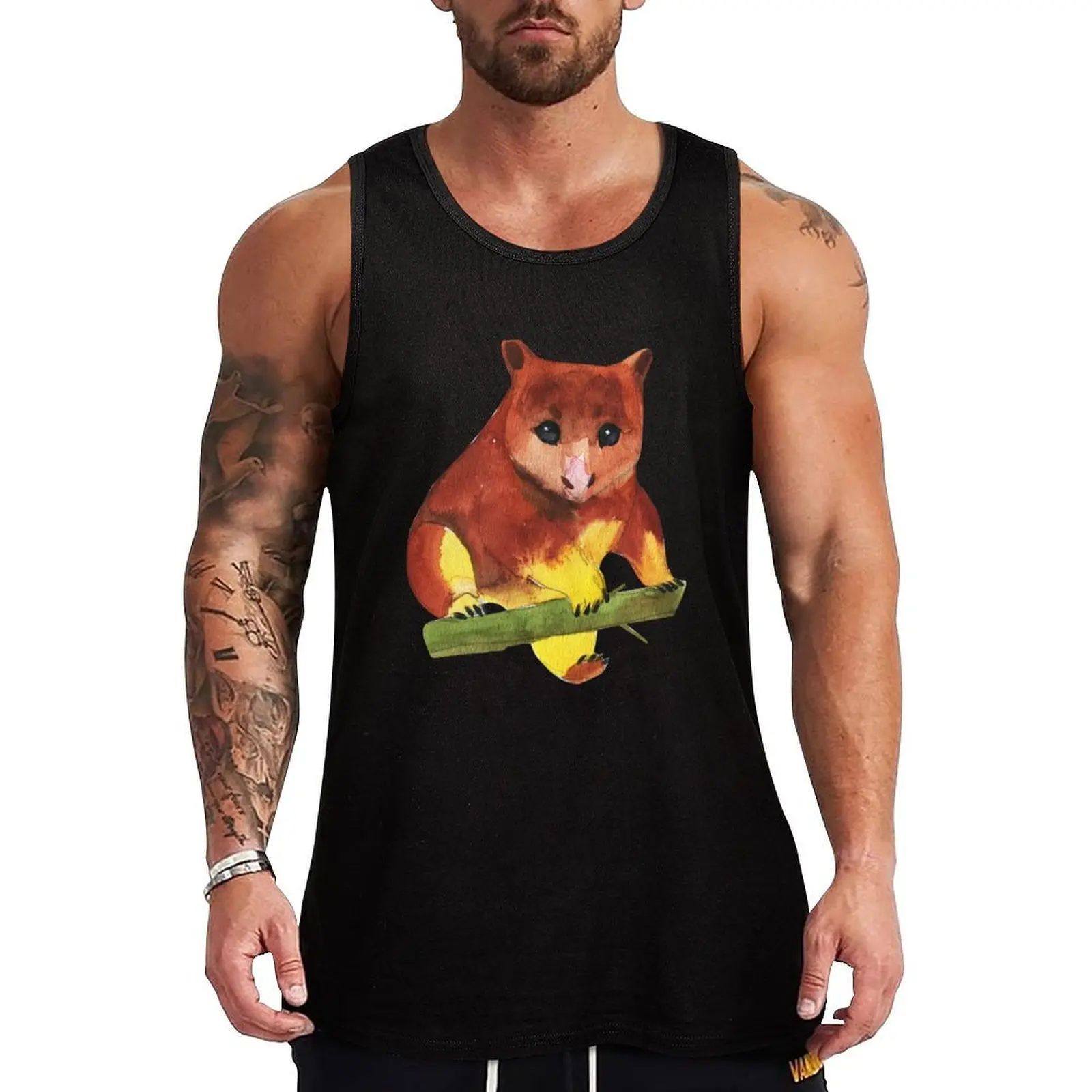 

Cute Tree Kangaroo Watercolor, Cute Tree Art, Adorable Drawing, Best Gift Idea For Lover Tank Top