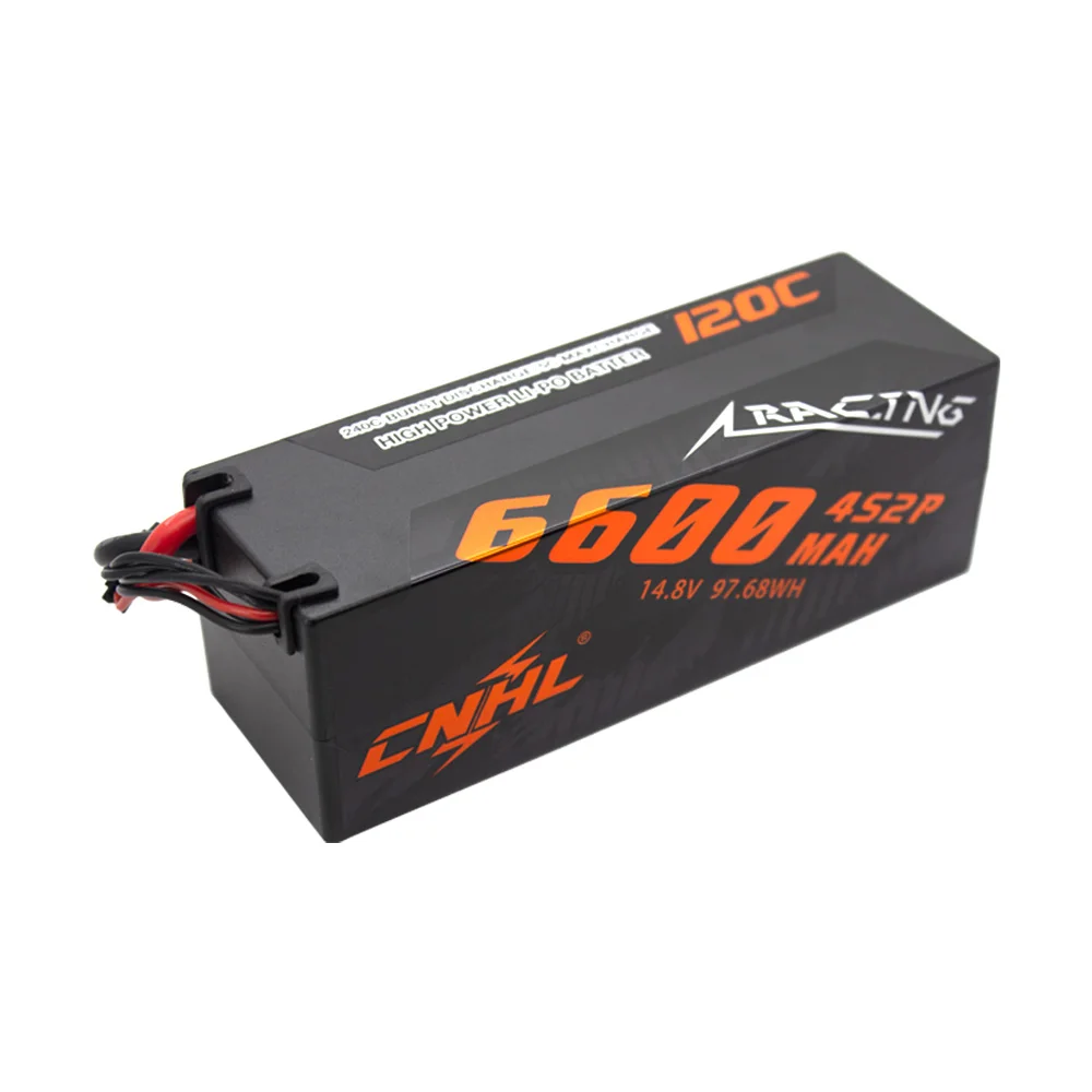 

CNHL High DisCharge Racing Series 6600MAH 14.8V 4S 120C Lipo Battery Жесткий чехол для автомобиля с вилкой Deans для радиоуправляемого автомобиля на складе