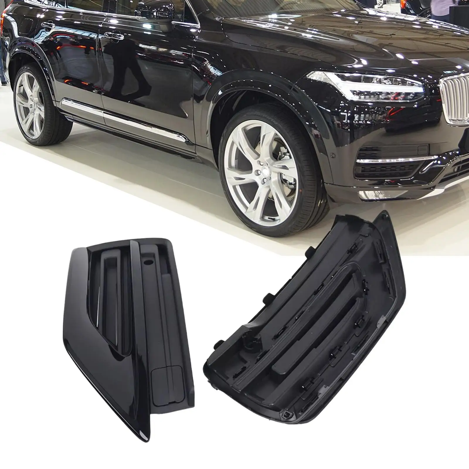 

Решетки для переднего бампера 31663539 31663540 для Volvo XC90 2021, автомобильные аксессуары