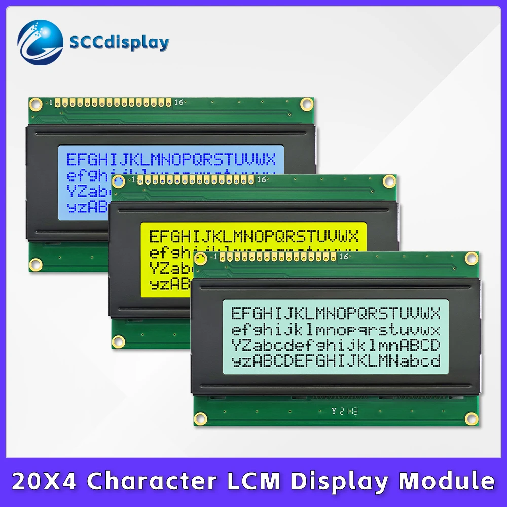 Industrial-grade 20X4 Character LCD Module SJXD2004A 20 words and 4 lines LCM Display Screen White Backlight COB LCD Panel