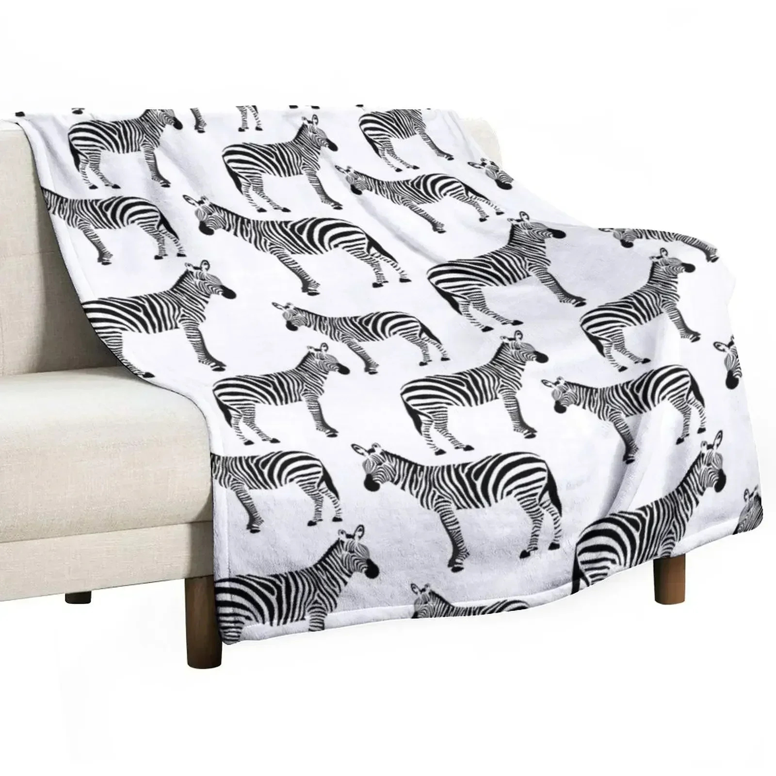 Zebra, Black and White Zebras Throw Blanket Baby Camping Giant Sofa Sofa Throw christmas decoration Blankets
